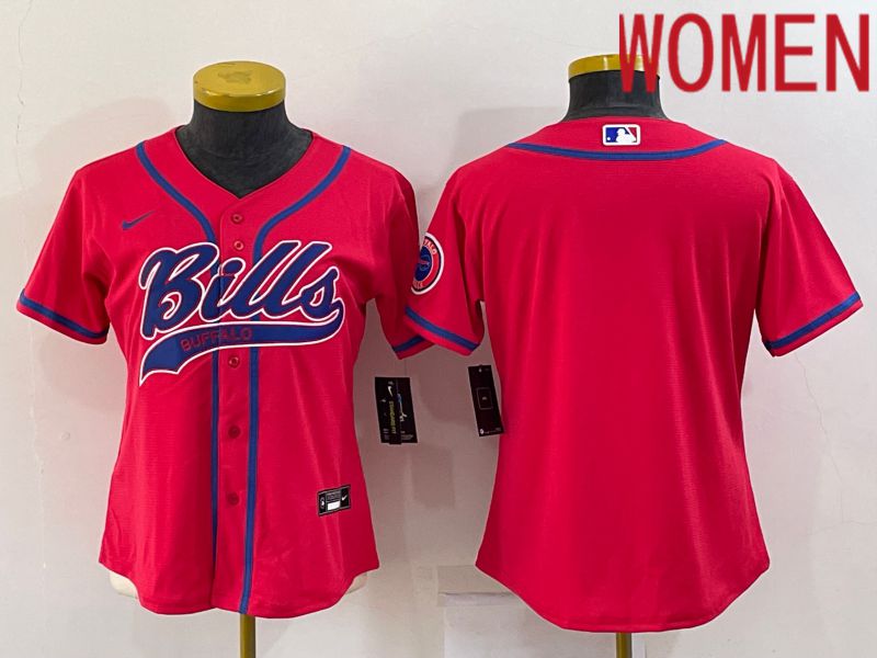 Women Buffalo Bills Blank Red 2022 Nike Co branded NFL Jersey->green bay packers->NFL Jersey